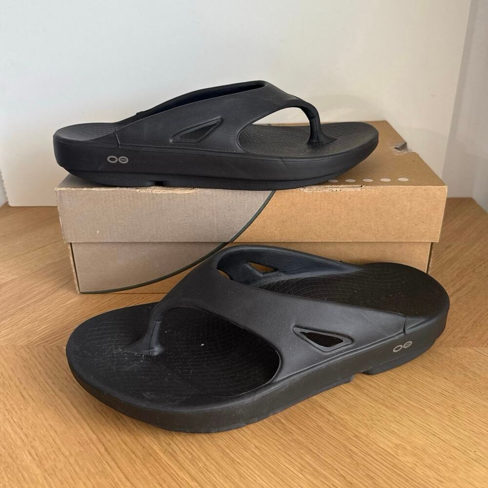 OOFOS OOriginal ‘Black’ Unisex Recovery Sandals Slides- SZ Men 11 Women 13